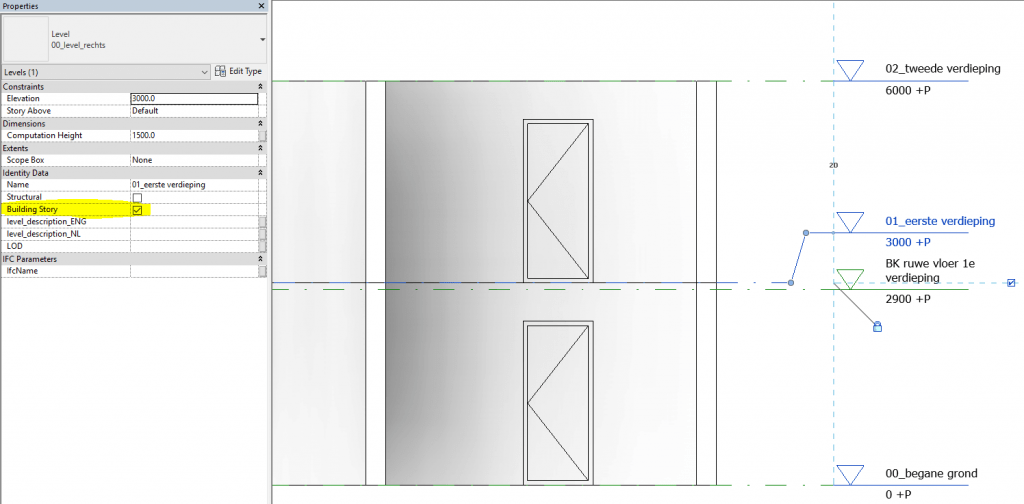 Revit elementen op juiste IFC Level positioneren - Bloxz Academy